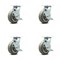Service Caster 6 Inch Thermoplastic Rubber Caster Set with Roller Bearing and Brake/Swivel Lock SCC-30CS620-TPRRF-TLB-BSL-4 - alternate 1